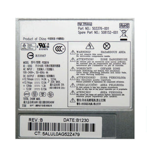 HP Pro 6000 6005 6200 Elite 8000 8100 8200 240Watt Power Supply 503376-001 PS-4241-9HA-FKA