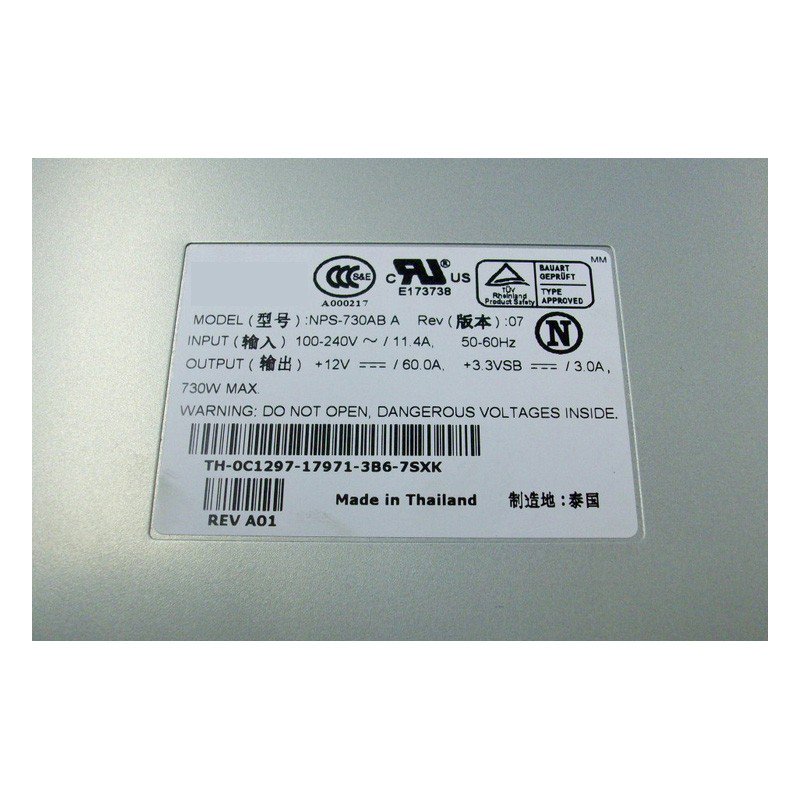 Dell PowerEdge 2600 NPS-730AB C1297 0C1297 Redundant Power Supply 730W-FKA