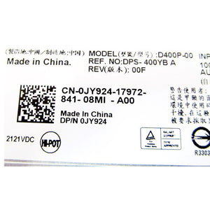 Dell PowerEdge R300 R400 400Watt Power Supply 0JY924  D400P-00-FKA