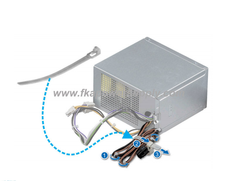 Dell 7VK45 07VK45 365W Power Supply for PowerEdge T140-FKA