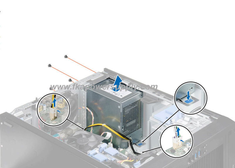 Dell KGF74 0KGF74 290W MT Power Supply for PowerEdge T20-FKA